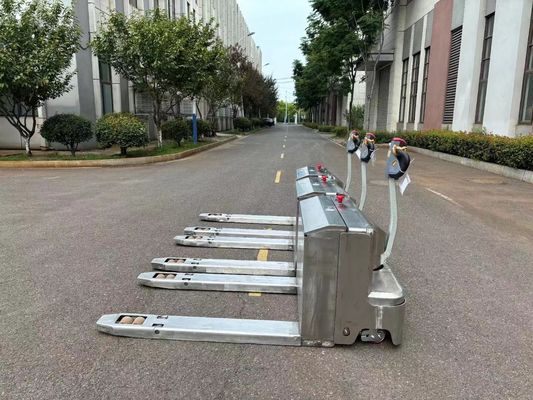 Electric Manual Pallet Jack Stacker Pallet Mover Stainless Steel  SUS 304 2000 KGS