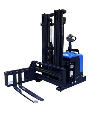 Three-way Electric Pallet Stacker  Forklift Narrow Aisle Operations Rated Capacity 1500 KG Max.Height  7000 mm High-Density Storage Environments