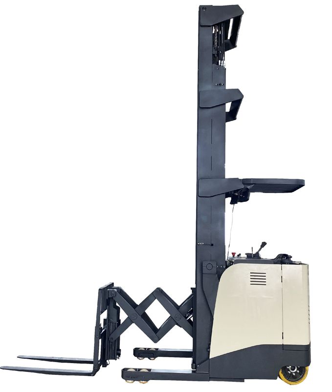 1500 KG Forward Double Reach Lift Truck Lifting Height 6 Meters